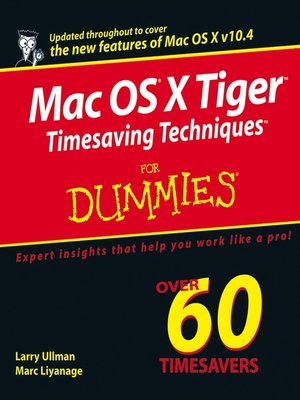 cover image of Mac OS X Tiger Timesaving Techniques For Dummies